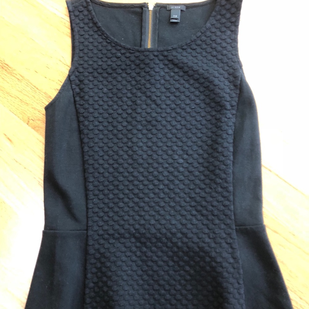 Black J.Crew Peplum Tank